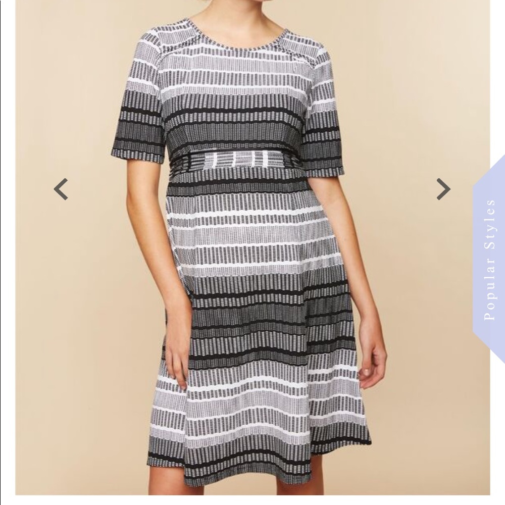 Motherhood Maternity pleated waist dress size S
